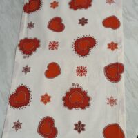 Kaitaliina punaiset sydän/tähtikuviot