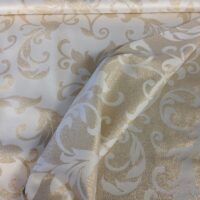 Satiini luonnonvalkoinen/kulta