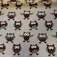 Pellava/puuvillakangas pöllöt