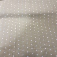 Sydänkuvio kangas beige